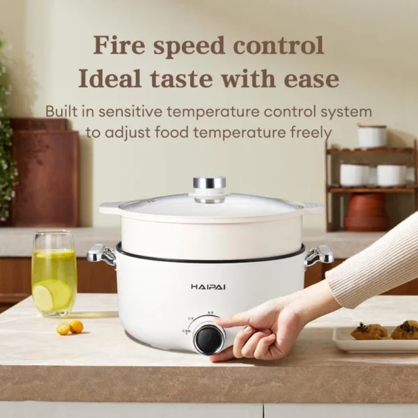 HAIPAI 4L Multifunctional Electric Cooker with Steaming and Boiling Functions