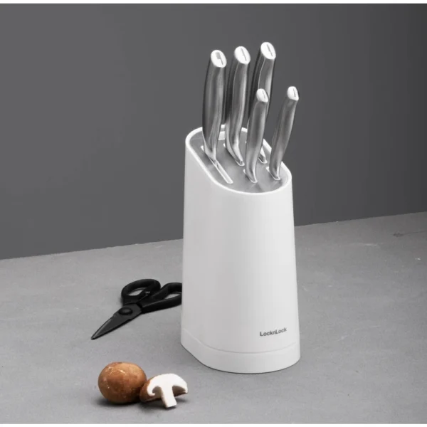 ef6b76cae48151cfc271a243eaed4316.webp Lock Lock Chef Collection Detachable Kitchen Knife Block Set White
