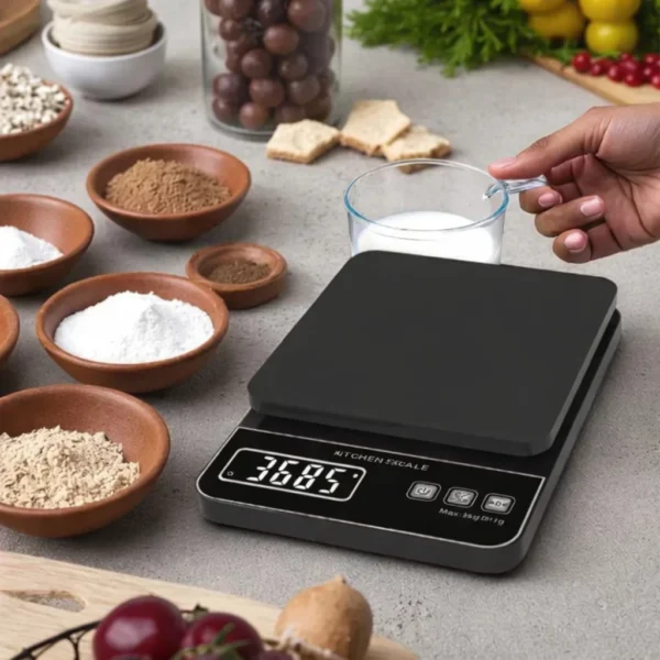 my-11134207-820l9-mj46q63vhw5j91.webp 10KG Battery Power Source High Accuracy White Digital Kitchen Scales 10kg 1g Max Weighing Capacity Food Weighing Scale