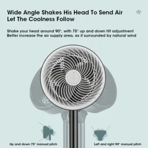 16" Stand Fan 3 Speed Adjustment