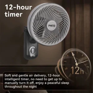 12" Wall Fan Silent Air Circulation
