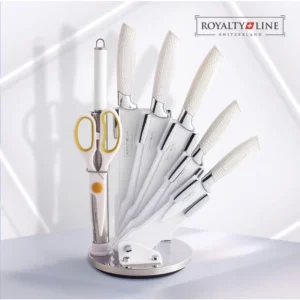 Royalty Line 8 Piece Stainless Steel Knife Set With Stand