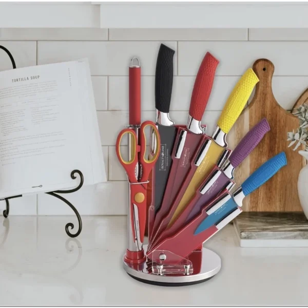 sg-11134201-22110-lkzyam3q8fjv34.webp Royalty Line 8 Piece Stainless Steel Knife Set With Stand