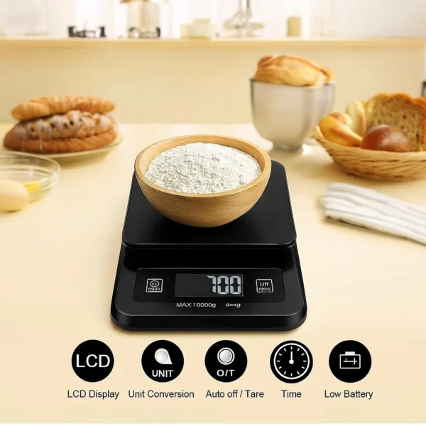 sg-11134201-7rdwh-mcdmv7020tz566.webp 10KG Battery Power Source High Accuracy White Digital Kitchen Scales 10kg 1g Max Weighing Capacity Food Weighing Scale